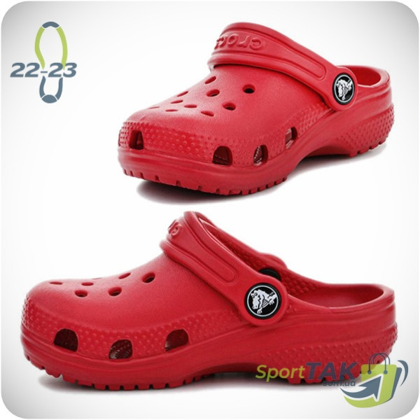 Крокси дитячі CROCS червоні 22-23