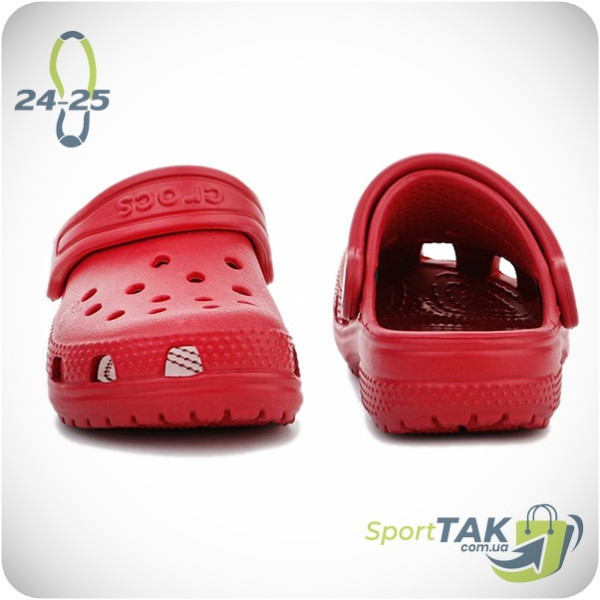 Крокси дитячі CROCS червоні 24-25