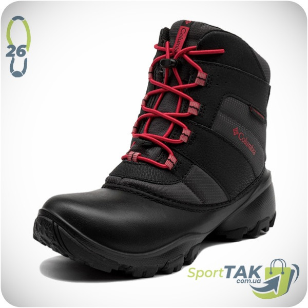 Дитячі черевики COLUMBIA ROPE TOW III чорно-сірі 26
