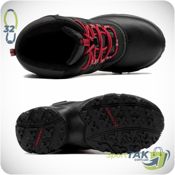 Дитячі черевики COLUMBIA ROPE TOW III чорно-сірі 32