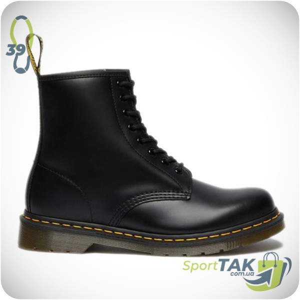 Черевики унісекс DR. MARTENS 1460 BLACK SMOOTH 39