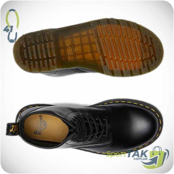 Черевики унісекс DR. MARTENS 1460 BLACK SMOOTH 41