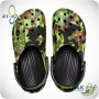 Крокси CROCS CLASSIC SPRAY CAMO CLOG темно-зелені 41-42