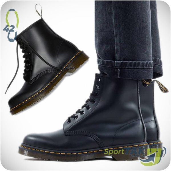Черевики унісекс DR. MARTENS 1460 BLACK SMOOTH 42