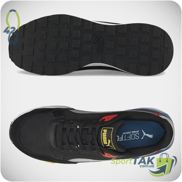 Чоловічі кросівки 42 PUMA GRAVITON TERA BLACK чорно-білі