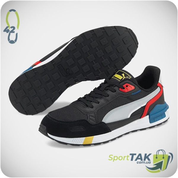 Чоловічі кросівки 42 PUMA GRAVITON TERA BLACK чорно-білі