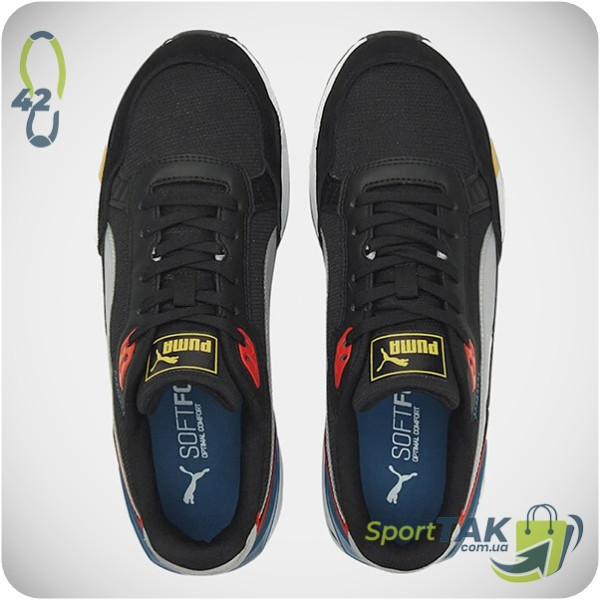 Чоловічі кросівки 42 PUMA GRAVITON TERA BLACK чорно-білі