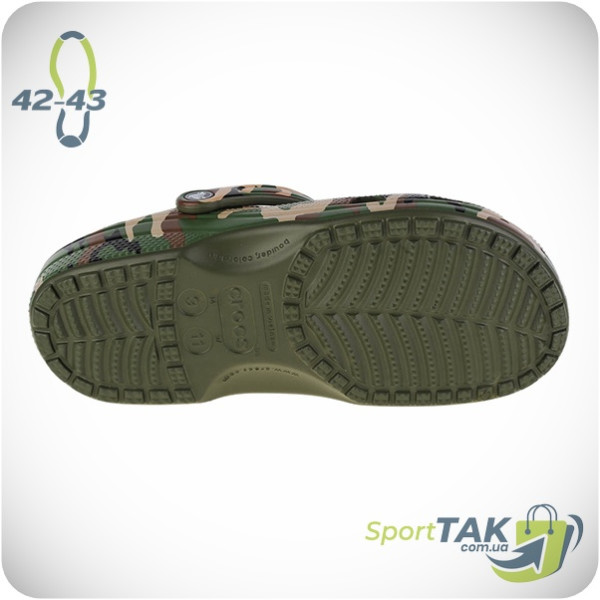 Крокси CROCS CLASSIC PRINTED CAMO CLOG хакі 42-43