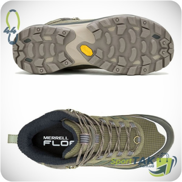 Черевики чоловічі 44 MERRELL MOAB SPEED 2 THERMO MID WP зелені