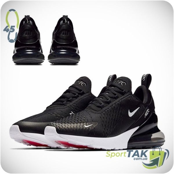 Кросівки чоловічі 45 NIKE AIR MAX 270 чорно-білі