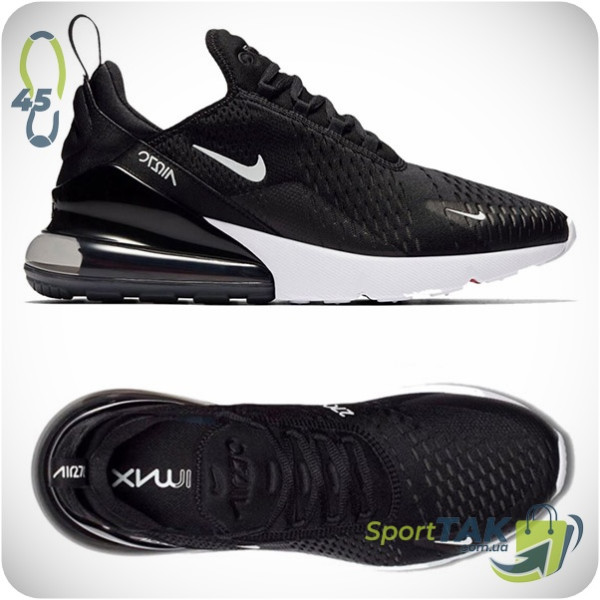 Кросівки чоловічі 45 NIKE AIR MAX 270 чорно-білі