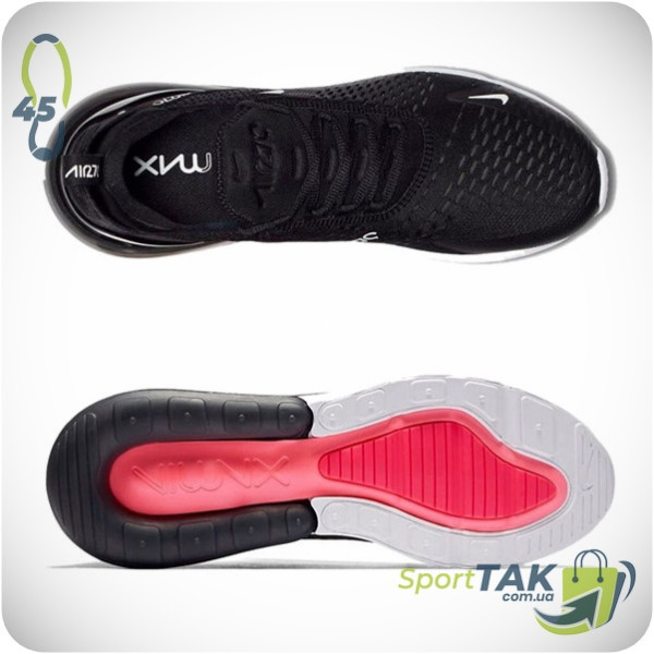 Кросівки чоловічі 45 NIKE AIR MAX 270 чорно-білі